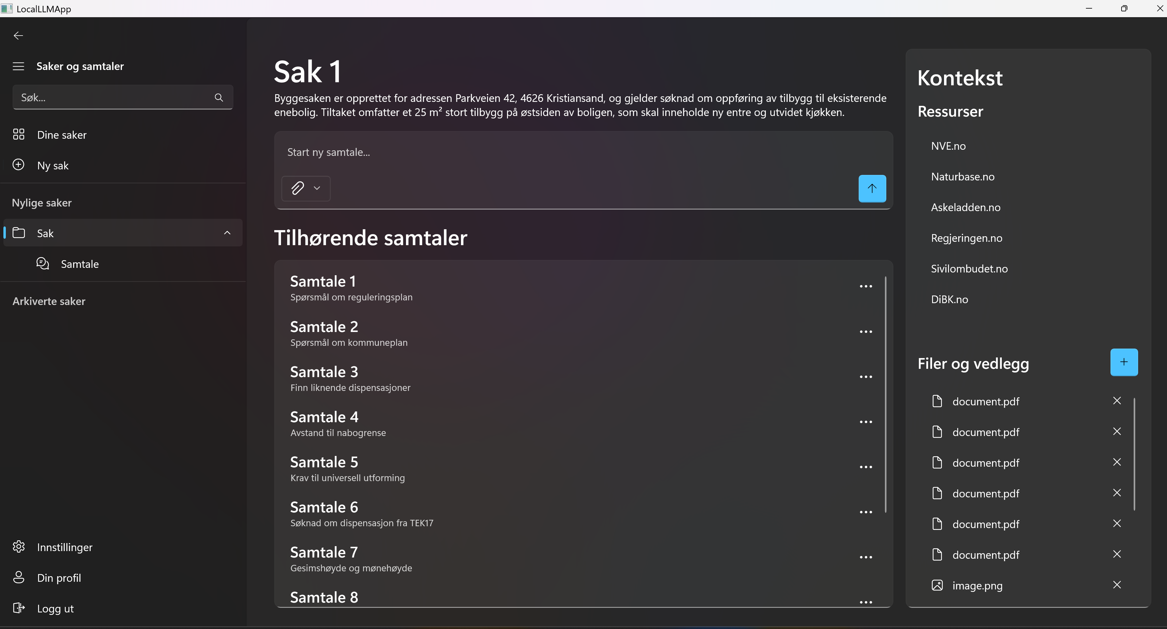 Lokal LLM skjermbilde 5