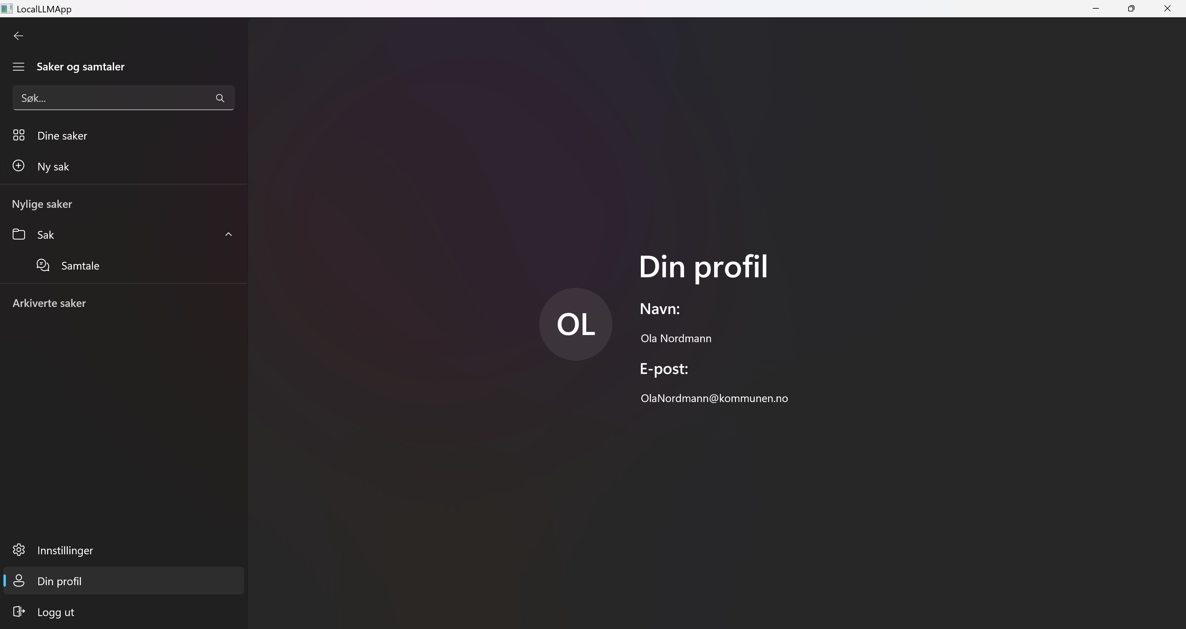 Lokal LLM skjermbilde 7